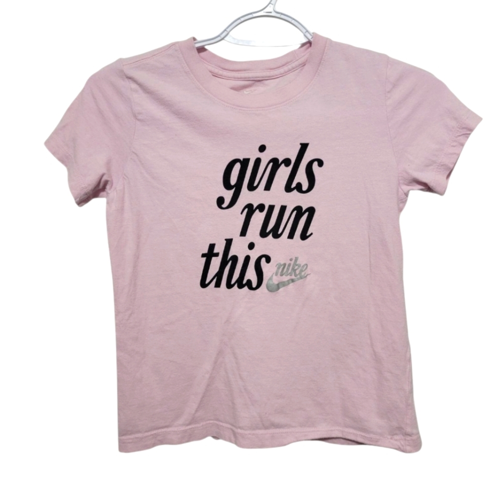 Nike Girls Pink Graphic T-Shirt Size Small